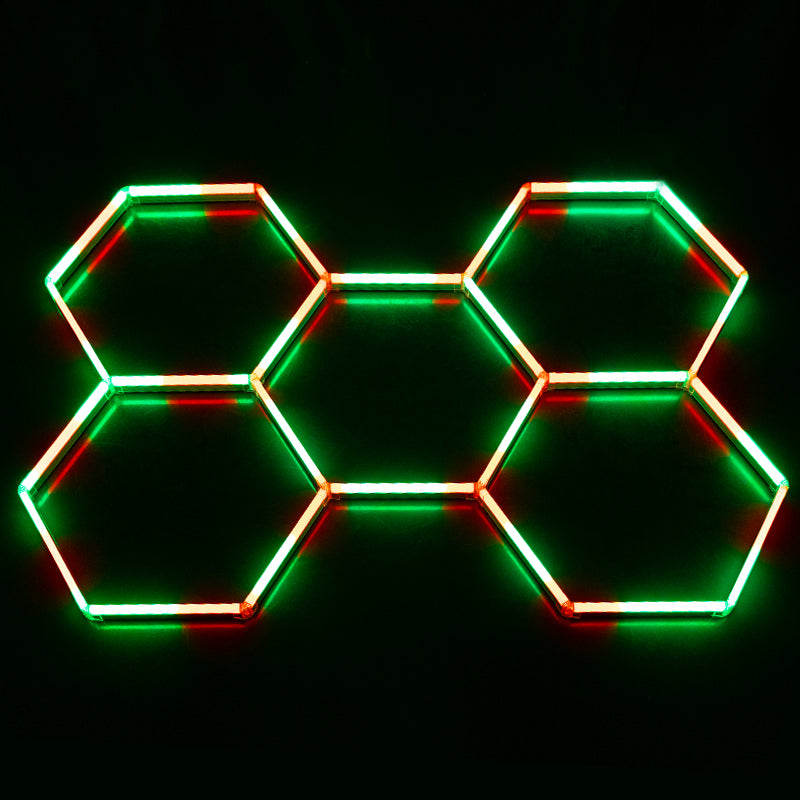 Hexagon LED Licht - RGB - 5er